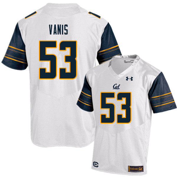 Men #53 Tommy Vanis Cal Bears UA College Football Jerseys Sale-White